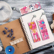 Load image into Gallery viewer, 3Pcs Special Shape Valentines Day Cat Diamond Painting Bookmark Making Kit