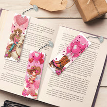Load image into Gallery viewer, 3Pcs Special Shape Valentines Day Cowboy Diamond Painting Bookmark Making Kit
