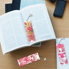 Load image into Gallery viewer, 3Pcs Special Shape Valentines Day Flower Diamond Painting Bookmark Making Kit