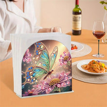 Load image into Gallery viewer, Acrylic Butterfly Diamond Painting Napkin Rack Decor for Home Office Decor