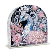 Load image into Gallery viewer, Acrylic Peacock Diamond Painting Napkin Rack Decor for Home Office Decor