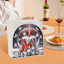 Load image into Gallery viewer, Acrylic Candle Diamond Painting Napkin Rack Decor for Home Office Decor