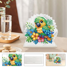 Load image into Gallery viewer, Acrylic Parrot Diamond Painting Napkin Rack Decor for Home Office Decor