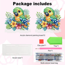 Load image into Gallery viewer, Acrylic Parrot Diamond Painting Napkin Rack Decor for Home Office Decor