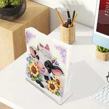 Load image into Gallery viewer, Acrylic Sunflower Cow Diamond Painting Napkin Rack Decor for Home Office Decor