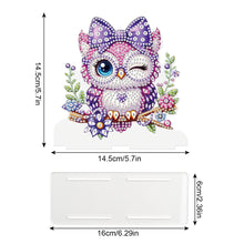 Load image into Gallery viewer, Acrylic Owl DIY Diamond Painting Napkin Rack Decor for Home Office Decor