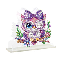 Load image into Gallery viewer, Acrylic Owl DIY Diamond Painting Napkin Rack Decor for Home Office Decor
