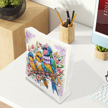 Load image into Gallery viewer, Acrylic Parrot Diamond Painting Napkin Rack Decor for Home Office Decor