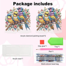 Load image into Gallery viewer, Acrylic Parrot Diamond Painting Napkin Rack Decor for Home Office Decor
