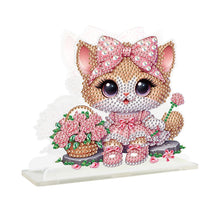 Load image into Gallery viewer, Acrylic Cat Diamond Painting Napkin Rack Decor for Home Office Decor