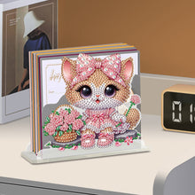 Load image into Gallery viewer, Acrylic Cat Diamond Painting Napkin Rack Decor for Home Office Decor