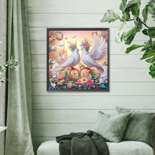 Load image into Gallery viewer, Diamond Painting - Partial Special Shaped - Dove (40*40CM)