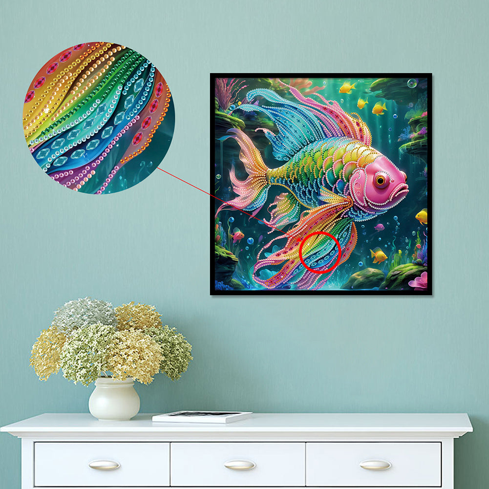 Diamond Painting - Partial Special Shaped - Fish (40*40CM)