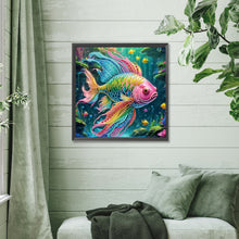 Load image into Gallery viewer, Diamond Painting - Partial Special Shaped - Fish (40*40CM)