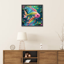 Load image into Gallery viewer, Diamond Painting - Partial Special Shaped - Fish (40*40CM)