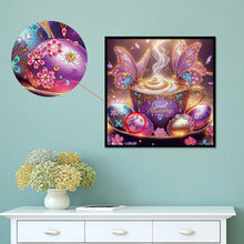Load image into Gallery viewer, Diamond Painting - Partial Special Shaped - Butterfly Coffee (40*40CM)