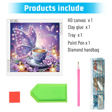Load image into Gallery viewer, Diamond Painting - Partial Special Shaped - Butterfly Coffee (40*40CM)