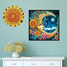 Load image into Gallery viewer, Diamond Painting - Partial Special Shaped - Sun And Moon Faces (40*40CM)