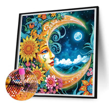 Load image into Gallery viewer, Diamond Painting - Partial Special Shaped - Sun And Moon Faces (40*40CM)
