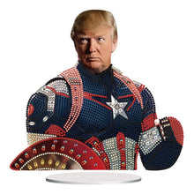 Load image into Gallery viewer, Acrylic Special Shape Trump Diamond Painting Desktop Decors Bedroom Table Decor