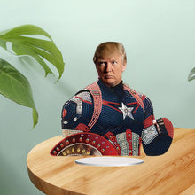 Load image into Gallery viewer, Acrylic Special Shape Trump Diamond Painting Desktop Decors Bedroom Table Decor