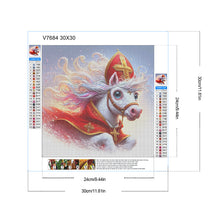Load image into Gallery viewer, Diamond Painting - Full Round - Reverend White Horse (30*30CM)