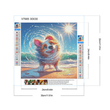 Load image into Gallery viewer, Diamond Painting - Full Round - Fluffy Dog (30*30CM)