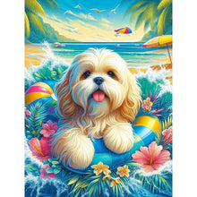 Load image into Gallery viewer, Diamond Painting - Full Round - Beach Dog (30*40CM)