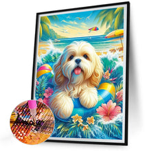 Load image into Gallery viewer, Diamond Painting - Full Round - Beach Dog (30*40CM)