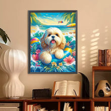 Load image into Gallery viewer, Diamond Painting - Full Round - Beach Dog (30*40CM)