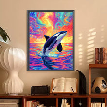 Load image into Gallery viewer, Diamond Painting - Full Round - Sunset Whale (30*40CM)