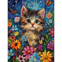 Load image into Gallery viewer, Diamond Painting - Full Round - Flower Cat (30*40CM)