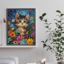 Load image into Gallery viewer, Diamond Painting - Full Round - Flower Cat (30*40CM)