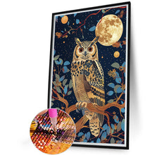 Load image into Gallery viewer, Diamond Painting - Full Round - Full moon owl (40*60CM)