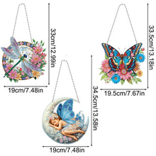 Load image into Gallery viewer, 3Pcs Acrylic Butterfly Dragonfly Fairy Diamond Painting Ornaments for Art Crafts