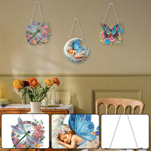 Load image into Gallery viewer, 3Pcs Acrylic Butterfly Dragonfly Fairy Diamond Painting Ornaments for Art Crafts