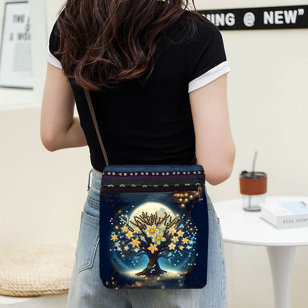 Bucket Calf Diamond Painting Shopping Bag Diamond Art Shoulder Bag Commuting Bag