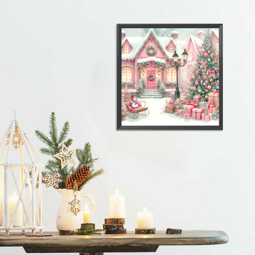 Diamond Painting - Full Round - Christmas Snow Scene (30*30CM)