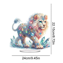 Load image into Gallery viewer, Acrylic Special Shaped Lion Diamond Painting Desktop Decorations for Beginner