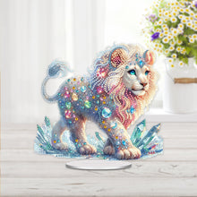 Load image into Gallery viewer, Acrylic Special Shaped Lion Diamond Painting Desktop Decorations for Beginner