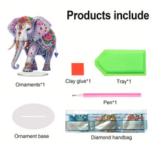 Load image into Gallery viewer, Acrylic Special Shaped Elephant Diamond Painting Desktop Decoration for Beginner