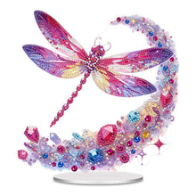 Load image into Gallery viewer, Acrylic Special Shaped Dragonfly Diamond Painting Desktop Decorations for Adults