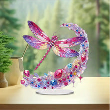 Load image into Gallery viewer, Acrylic Special Shaped Dragonfly Diamond Painting Desktop Decorations for Adults
