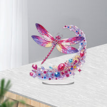 Load image into Gallery viewer, Acrylic Special Shaped Dragonfly Diamond Painting Desktop Decorations for Adults