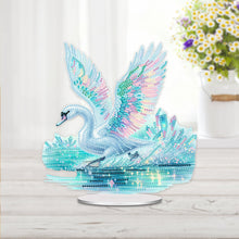 Load image into Gallery viewer, Acrylic Special Shaped Swan Diamond Painting Desktop Decorations for Beginner