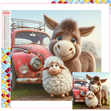 Load image into Gallery viewer, Diamond Painting - Full Square - Truck donkey (30*30CM)