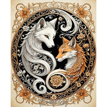 Load image into Gallery viewer, Diamond Painting - Full Square - Two-sided fox (40*50CM)