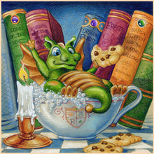 Load image into Gallery viewer, AB Diamond Painting - Full Round - Bathing little green dragon (40*40CM)