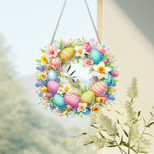 Load image into Gallery viewer, Acrylic Special Shape Easter Garland DIY Diamond Art Pendant Kit for Wall Window