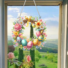 Load image into Gallery viewer, Acrylic Special Shape Easter Garland DIY Diamond Art Pendant Kit for Wall Window